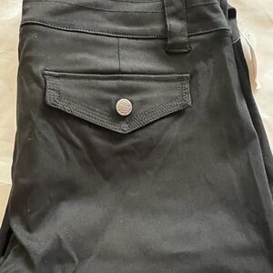 Black Pants with Buttoned Pocket